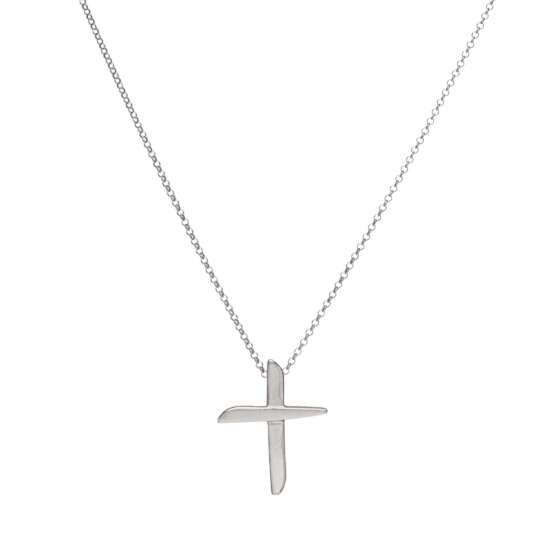 kessajewels-MAR NECKLACE Ασημένιος σταυρός με αλυσίδα.